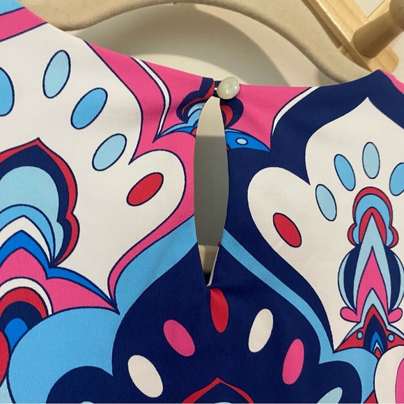 J. McLaughlin Catalyst Psychedelic Sheath Dress size Large - Picture 9 of 9